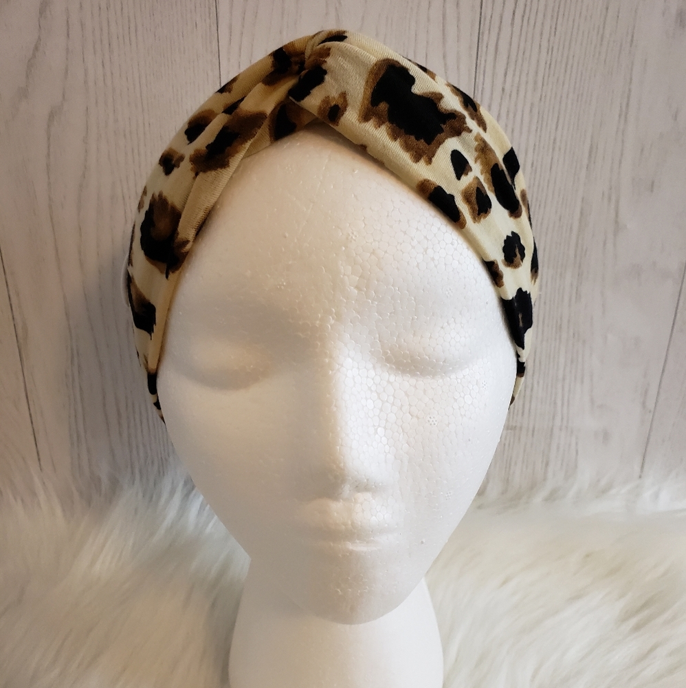 Leopard Print Twiste Headband